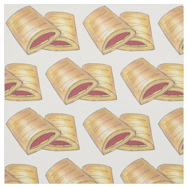 Tecido West Virginia WV Pepperoni Roll Snack Junk Comida (Modelo)