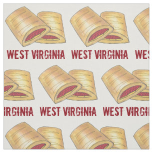 Tecido West Virginia WV Pepperoni Roll Snack Junk Comida
