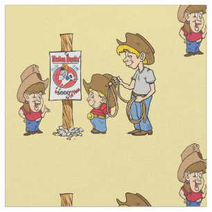 Tecido Western Mutton Bustin Kids RodeoFabric