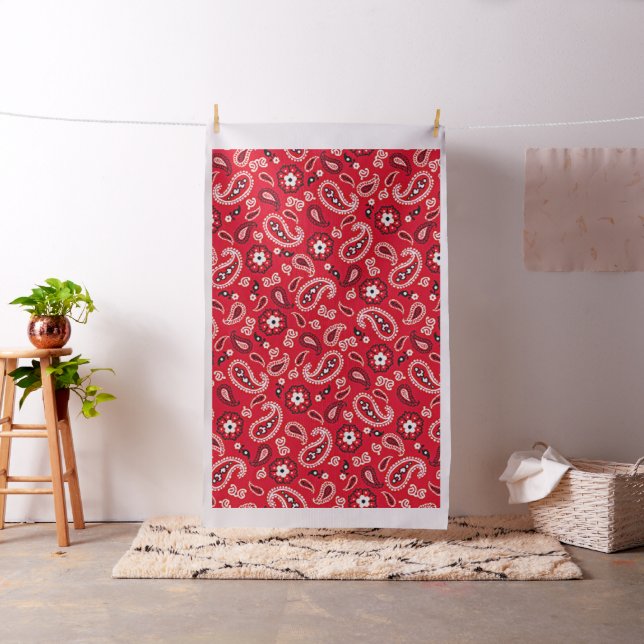 Tecido Western Red Paisley (In Situ)