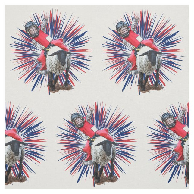 Tecido Western Rodeo Cowboy Cowboy Mutton Busting (Modelo)