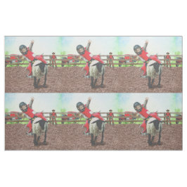 Tecido Western Rodeo Cowboy Mutton Busting 9"