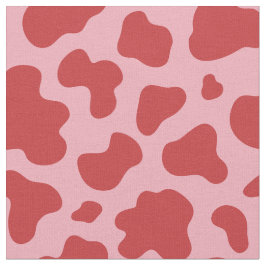 Tecido Western Valentines Day Cow Print Cowgirl Pink Red