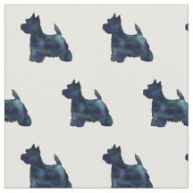 Westie Terrier Silhouette - Preto