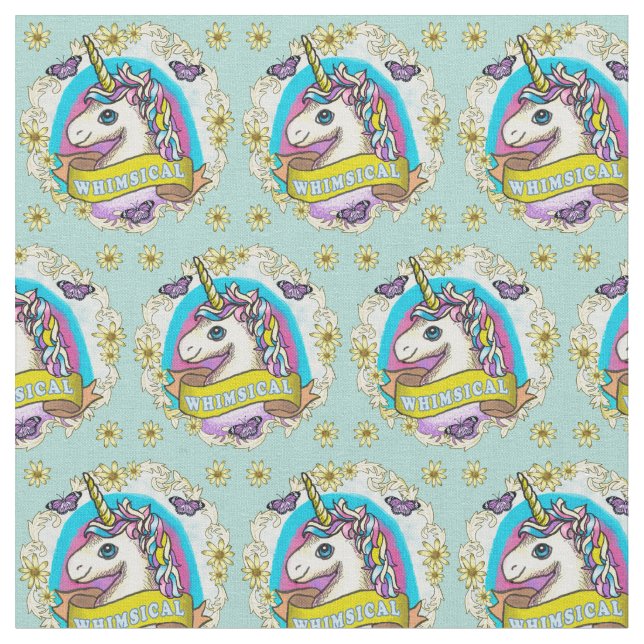 Tecido Whimsy Unicorn (Detalhe)