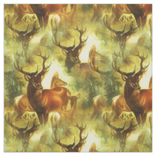 Tecido Whitetail Buck e Doe