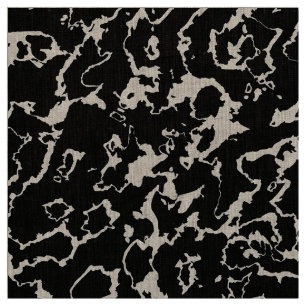 Tecido Wild Marble 3 - preto e branco