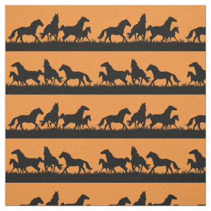 Tecido Wild Mustang silhouettes