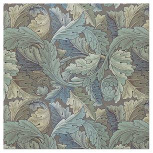 Tecido William Morris Acanthus Sage Flower Floral Botânic