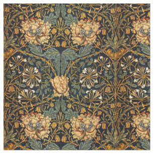 Tecido William Morris Antique Honeysuckle Padrão Floral