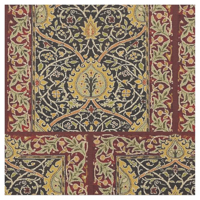 Tecido William Morris Classic Carpet Art Impressão Design (Detalhe)