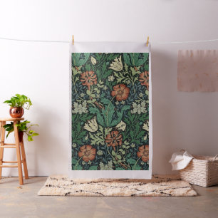 Tecido William Morris Compton Floral Art Nouveau Pattern