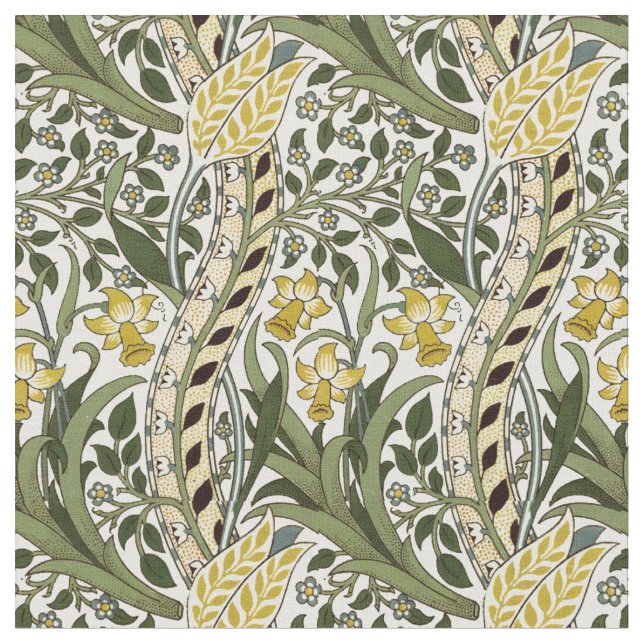 Tecido William Morris Daffodil Vintage Pattern (Detalhe)