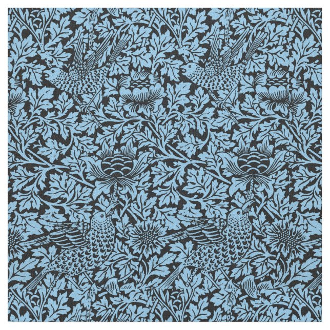 Tecido William Morris Floral Pattern Bird Anenome (Detalhe)