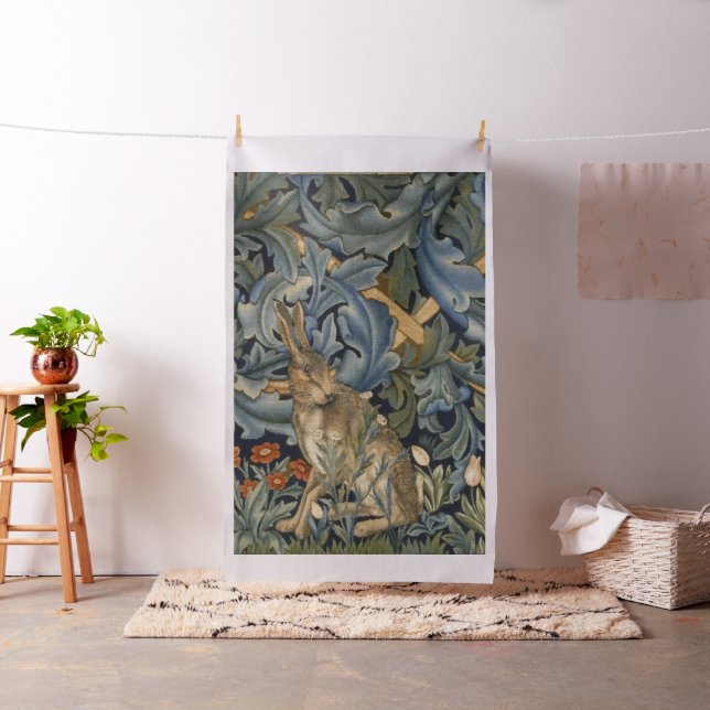 Tecido William Morris Forest Rabbit Floral Art Nouveau (In Situ)