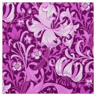 Tecido William Morris Iris e Lily, Ametist Purple