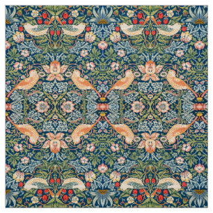 Tecido William Morris Strawberry Thief Padrão Floral