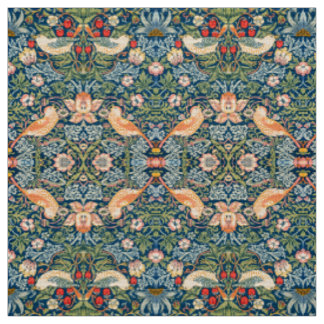 Tecido William Morris Strawberry Thief Padrão Floral