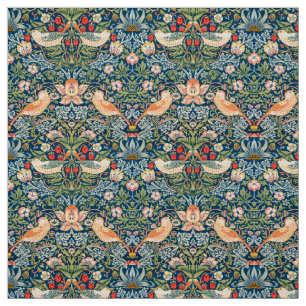 Tecido William Morris Strawberry Thief Padrão Floral