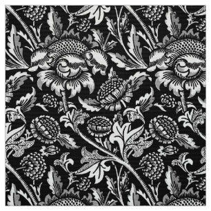 Tecido William Morris Sunflower, Black and White