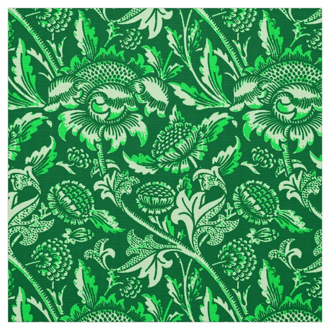 Tecido William Morris Sunflower, Emerald Green (Modelo)
