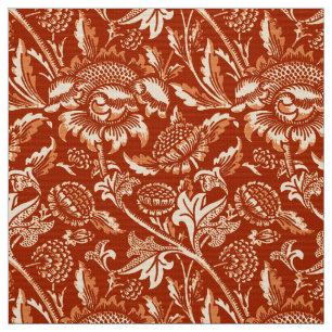 Tecido William Morris Sunflower, Mandarin Orange