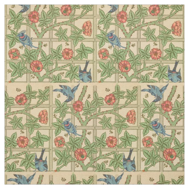 Tecido William Morris Trellis Classic Wallpaper Design (Modelo)