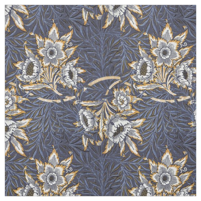 Tecido William Morris Tulip e Willow Floral Patterno (Modelo)