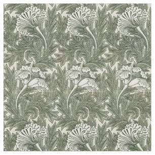 Tecido William Morris Vintage Floral Tulip Pattern