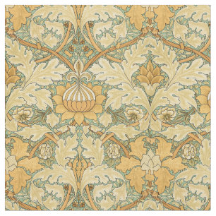 Tecido William Morris Vintage Foliage e Padrão Floral