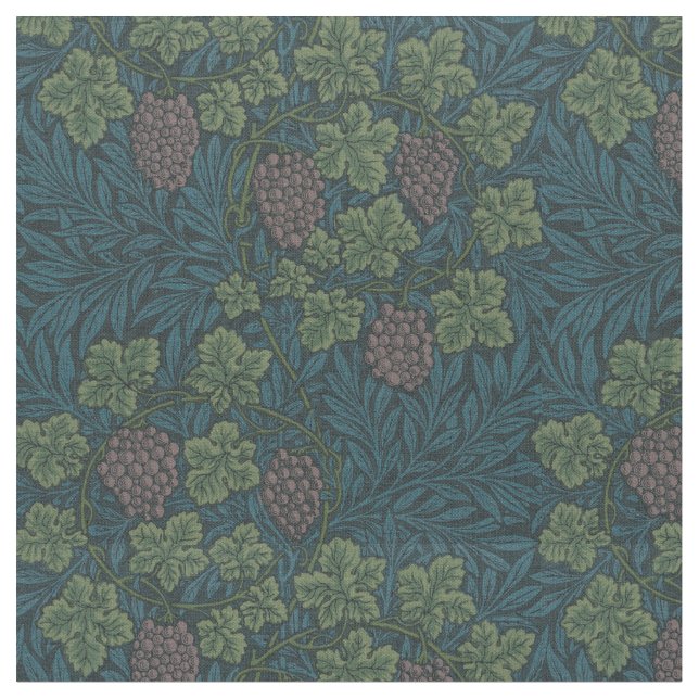 Tecido William Morris Vintage Grape Vine Patterno (Detalhe)