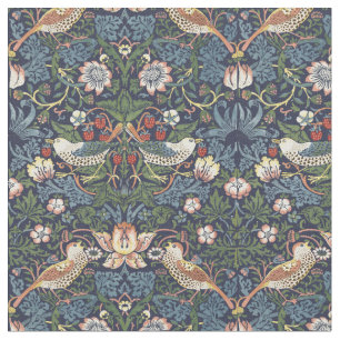 Tecido William Morris Vintage Strawberry Thief Pattern