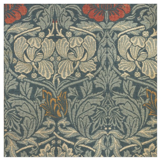 Tecido William Morris Vintage Tulip & Rosa Floral Pattern (Detalhe)