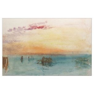Tecido William Turner - A Lagoa perto de Veneza ao Pôr-do