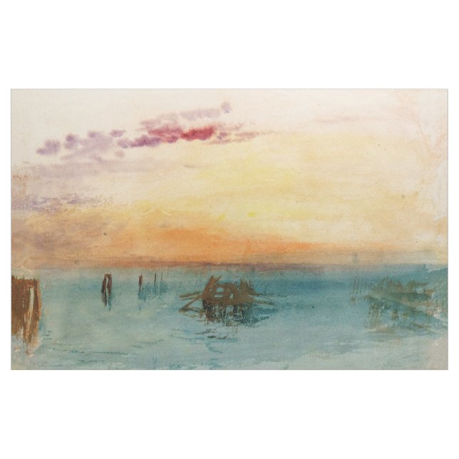Tecido William Turner - A laguna perto de Veneza no Sunse (Jarda)