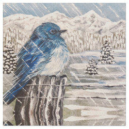 Tecido Winter Storm Bluebird