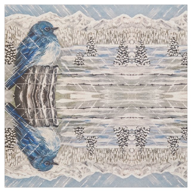 Tecido Winter Storm Bluebird (Modelo)