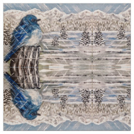 Tecido Winter Storm Bluebird