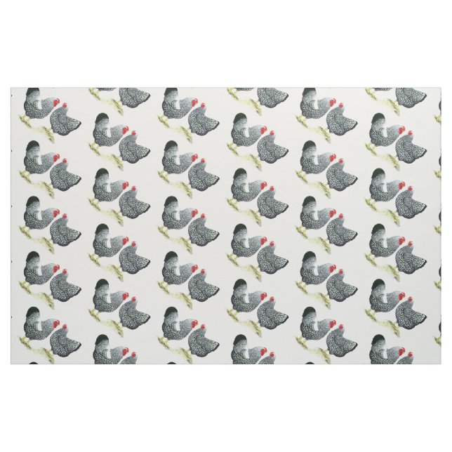 Tecido Wyandottes Prata-atou pares (Jarda)