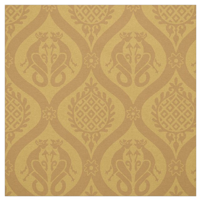 Tecido Wyvern Ogee, Marigold (Modelo)