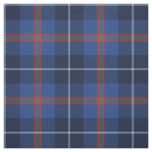 Tecido Xadrez Azul Clã Bryson Tartan