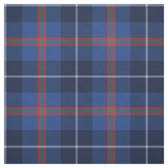 Tecido Xadrez Azul Clã Bryson Tartan (Modelo)