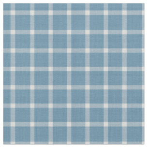 Tecido Xadrez Azul e Branco Desbotado