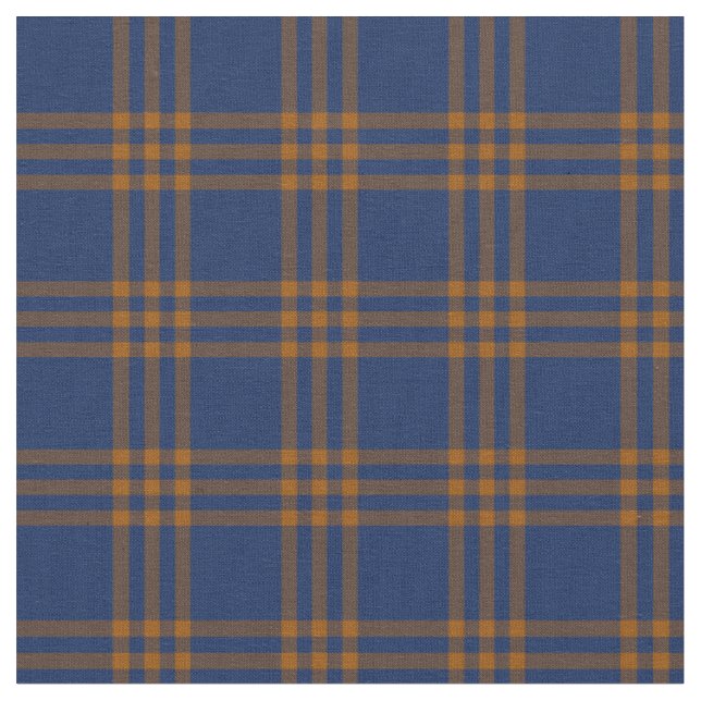 Tecido Xadrez Azul e Dourado (Detalhe)