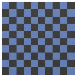 Tecido Xadrez Azul e Preto