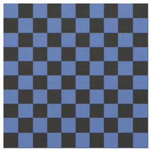 Tecido Xadrez Azul e Preto