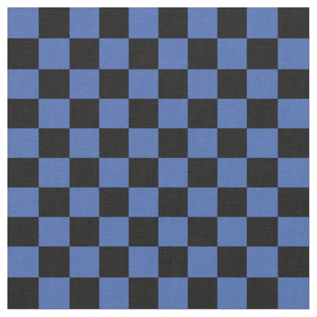 Tecido Xadrez Azul e Preto (Detalhe)