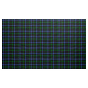 Tecido Xadrez azul e verde do Tartan Black Watch