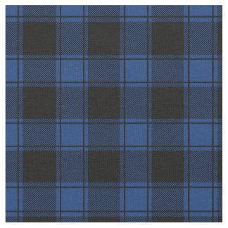Tecido Xadrez Azul Escuro e Preto de Búfalo