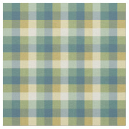 Tecido Xadrez Checkered verde, azul e amarela